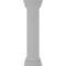 Ekena Millwork 8"W x 40"H Plain Newel Post with Peaked Capital & Base Trim (Installation kit included) NWL08X40PLP0B0 - alternate 1